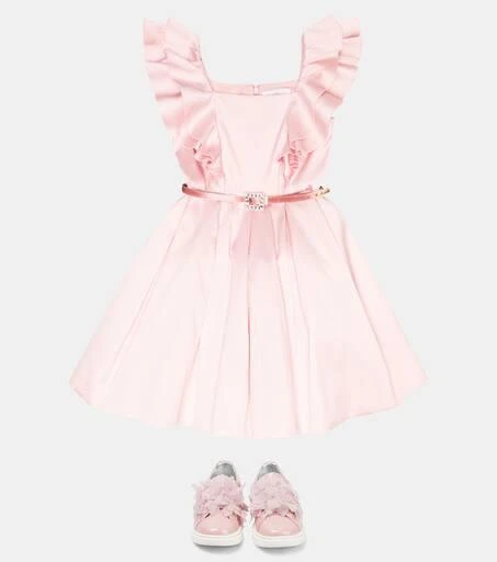 MONNALISA Belted faille dress 2