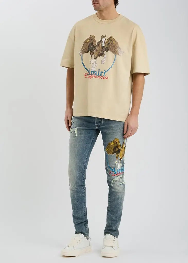 AMIRI Pegasus distressed skinny jeans  4