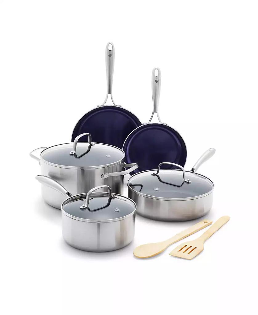 Blue Diamond Stainless Steel Clad Pro 10 Piece Cookware Set