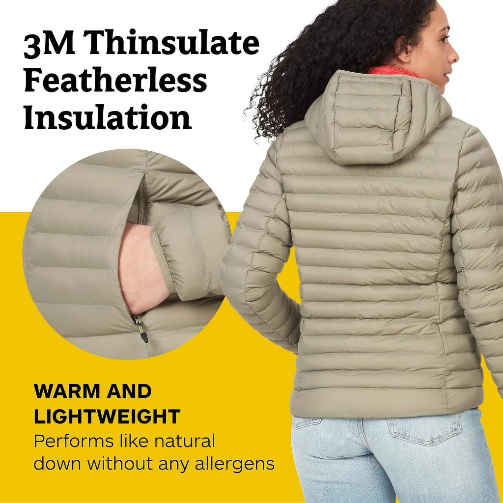 Marmot MARMOT Women's Echo Featherless Hoody - Lightweight Down-Alternative Puffer Jacket with Hood 3