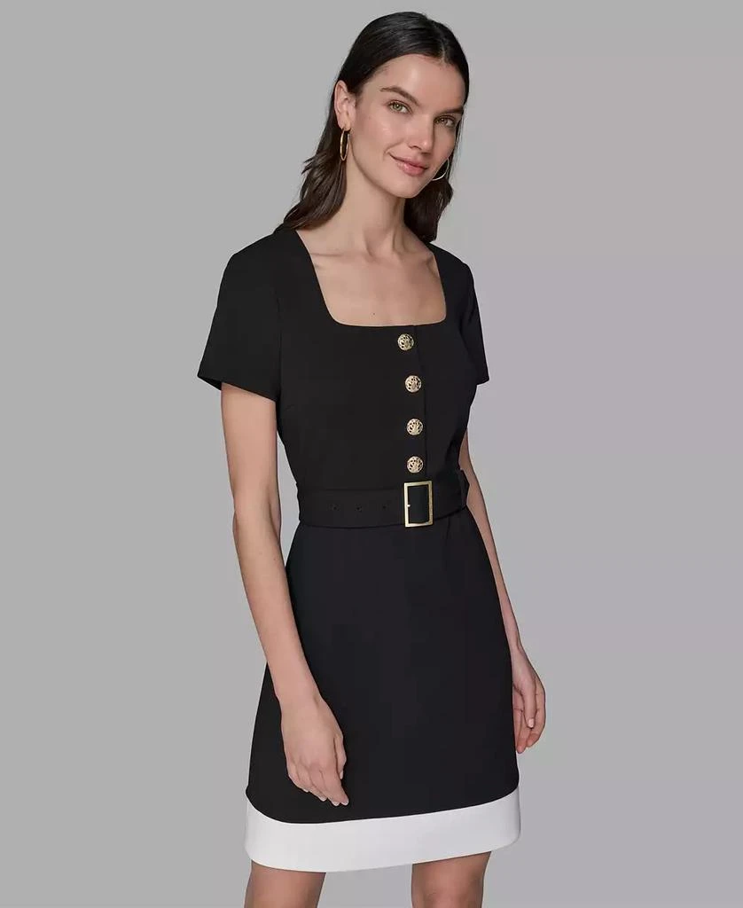 chinese dress ladies Knee Length Lace Square Neck A-Line Dress – Mislish