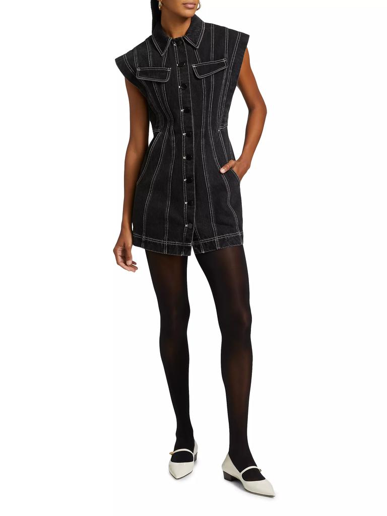 Acler Eagleton Denim Sleeveless Minidress