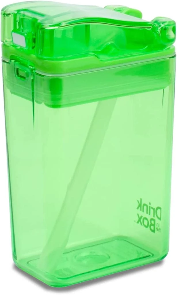 Precidio Design Drink in the Box Eco-Friendly Reusable Juice Box Container, 8 ounce, Blue 3