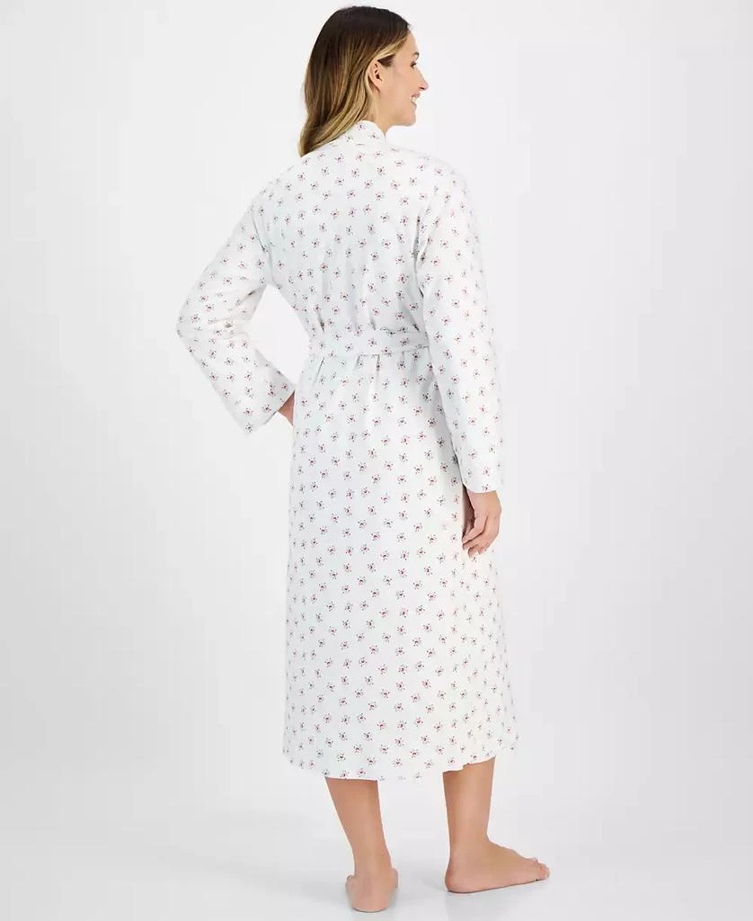 Charter Club Women's Cotton Floral Long Robe, Created for Macy's 3