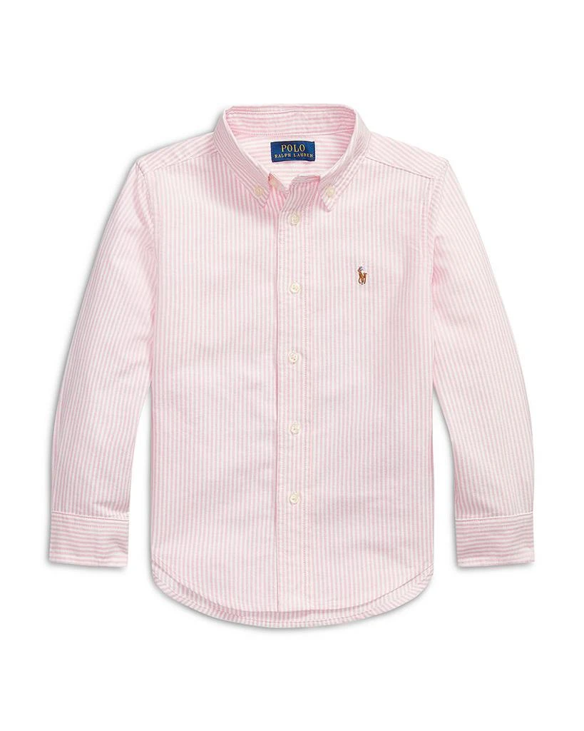 Ralph Lauren Boys' Striped Cotton Oxford Shirt - Little Kid, Big Kid