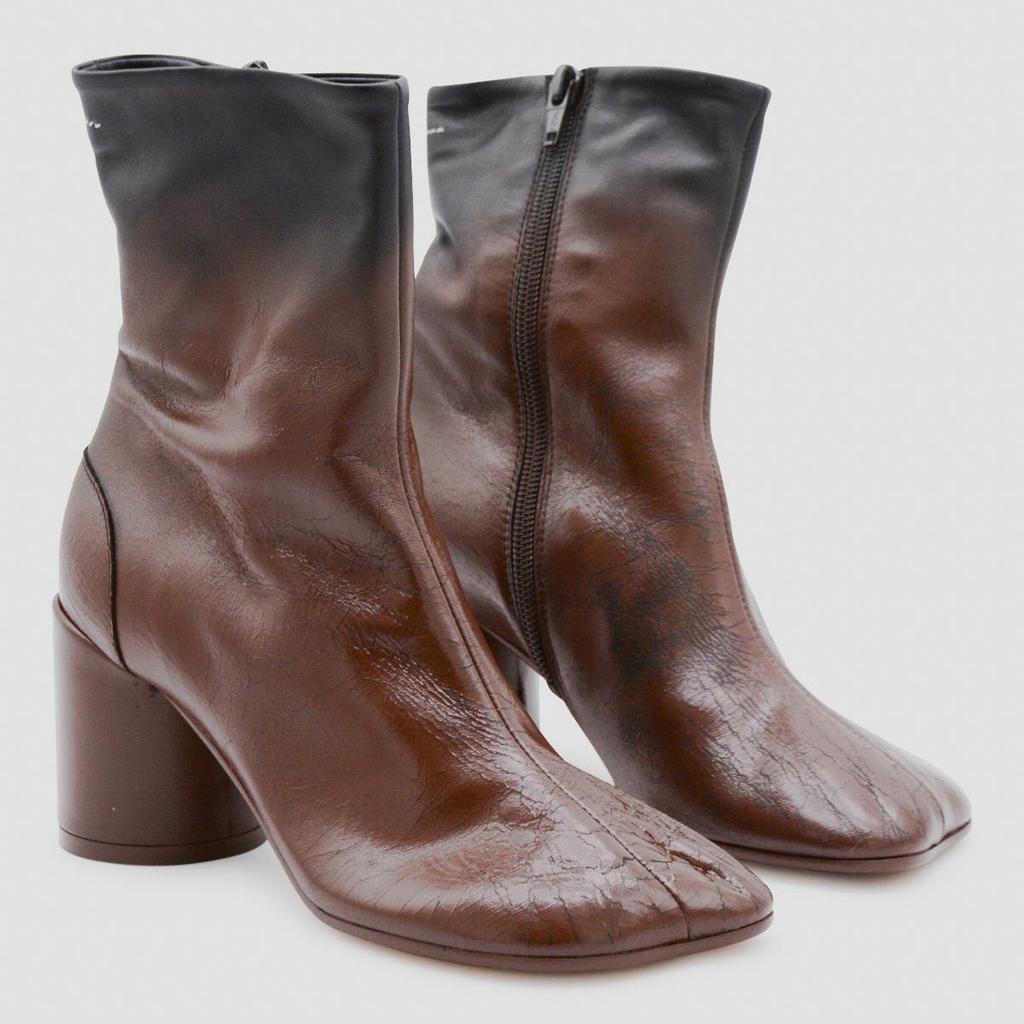 MM6 MM6 Maison Margiela Black And Brown Boots