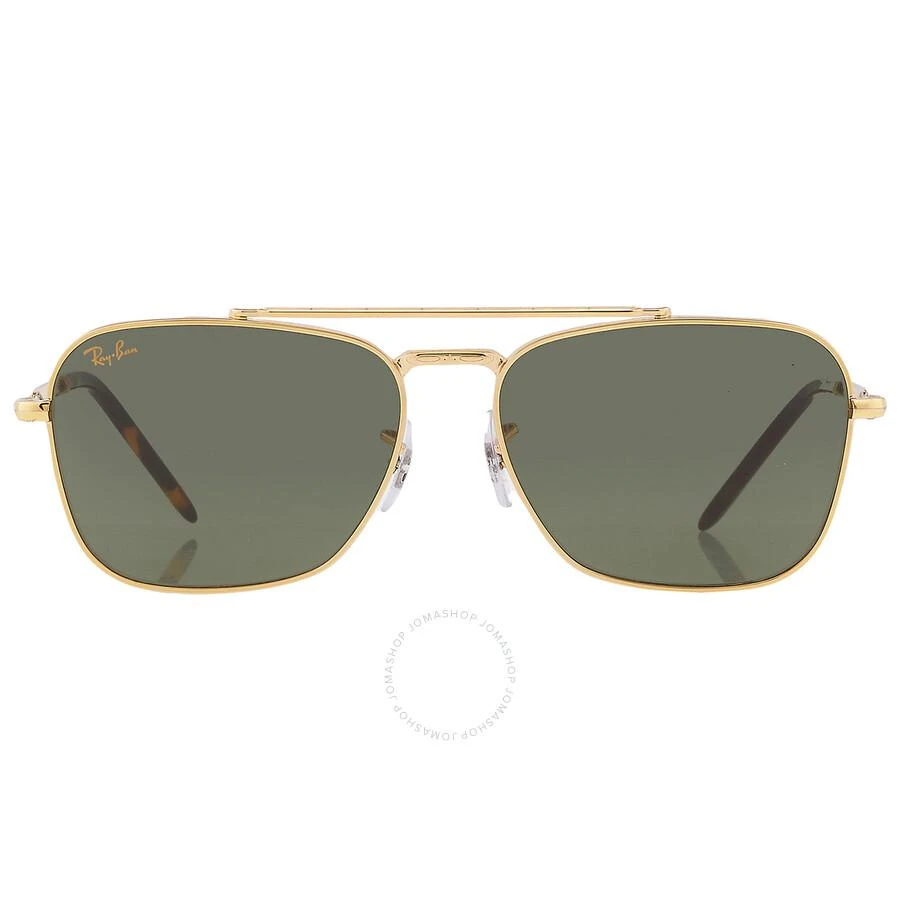 Ray-Ban New Caravan Green Square Unisex Sunglasses RB3636 919631 58 1