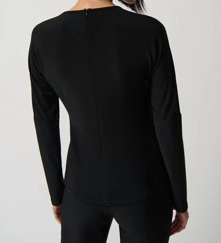 JOSEPH RIBKOFF Joseph Ribkoff - Dolman Sleeve Silky Knit Fitted Top 2