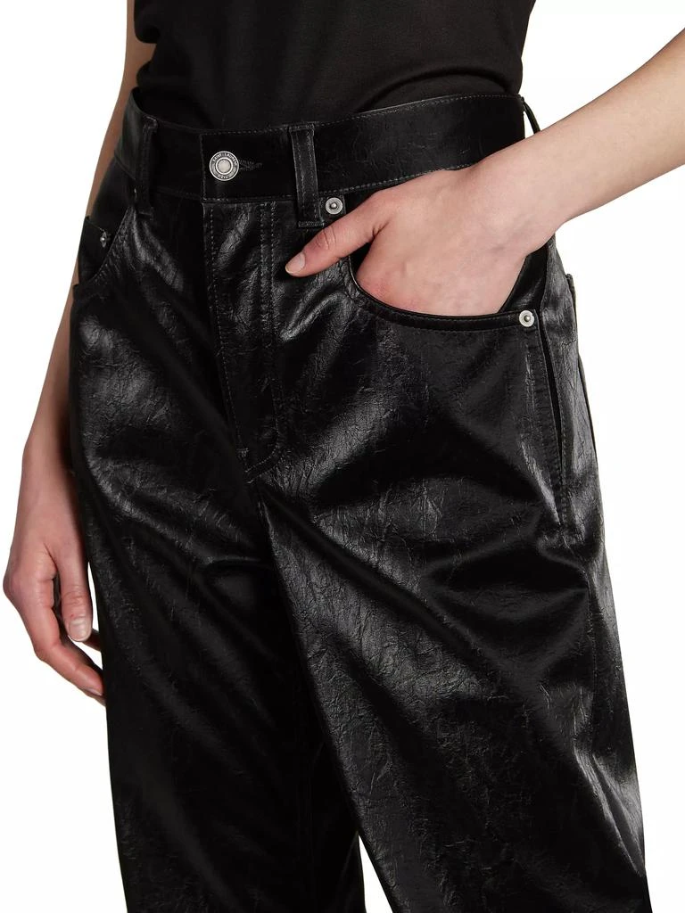 Yves Saint Laurent Long Extreme Baggy Jeans In Crinkle 6