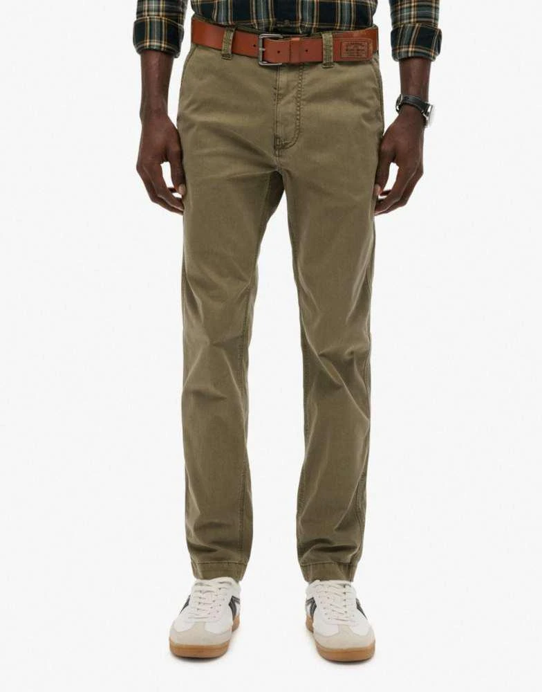 Superdry Superdry Utility chino trousers in chive green 2