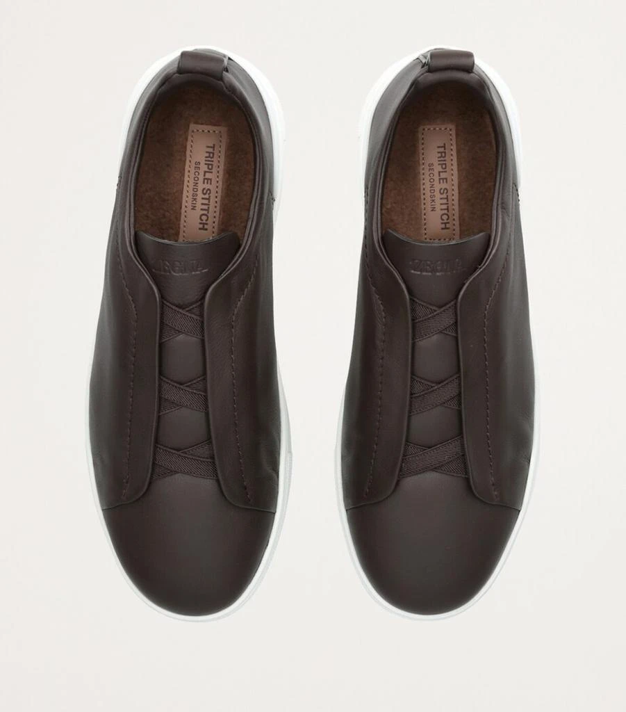 Zegna Shearling Triple Stitch SECONDSKIN Sneakers 3