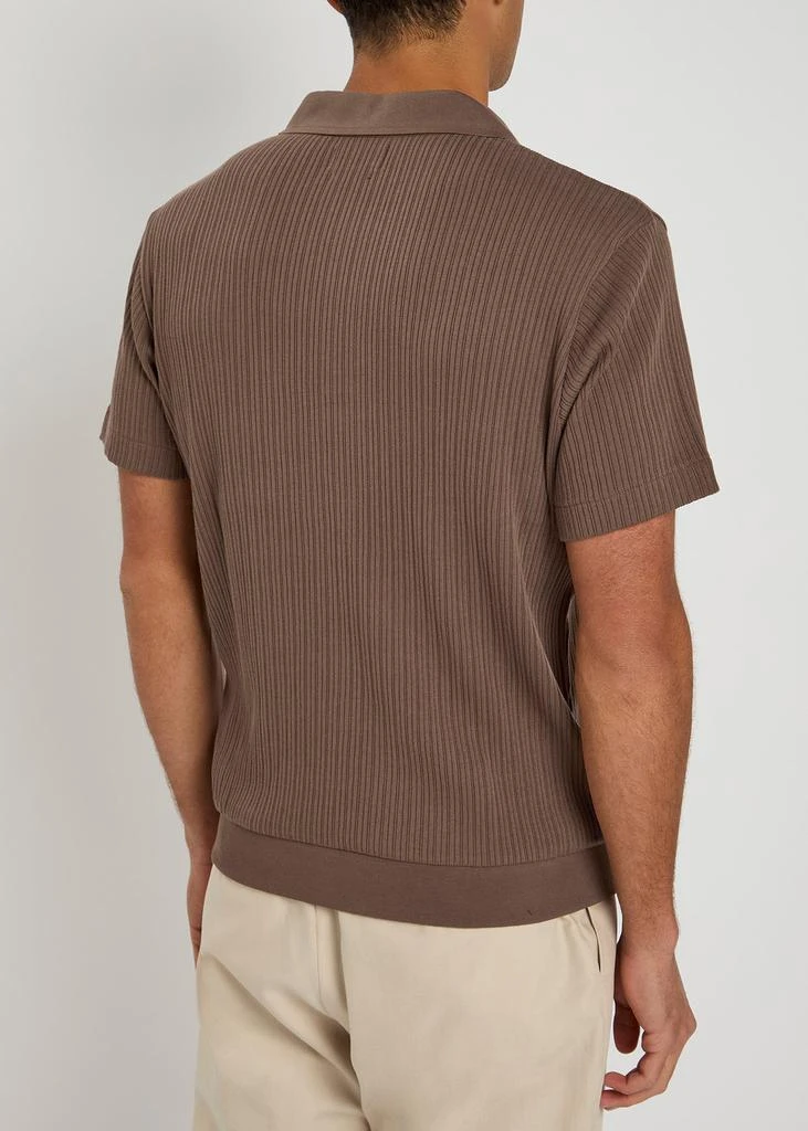 Oliver Spencer Westcott ribbed cotton polo shirt 3