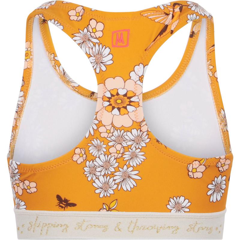 Munster Floral print tank top in yellow