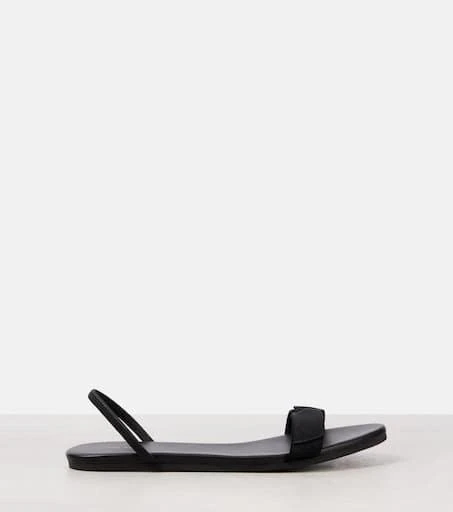 The Row Bow leather slingback sandals 5