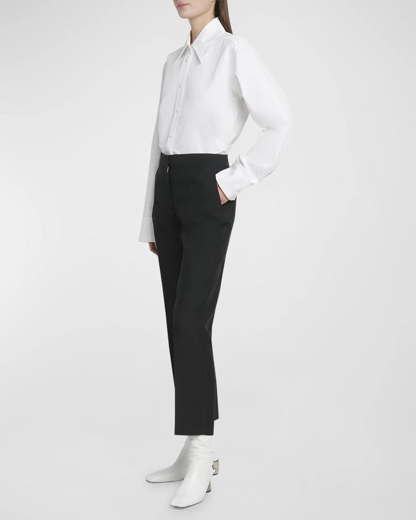 Jil Sander Mid-Rise Straight-Leg Ankle Trousers 2