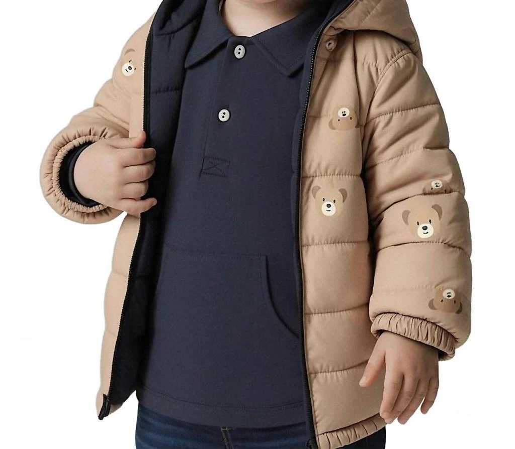 Mayoral Kid
s Reversible Soft Coat In Blue 2