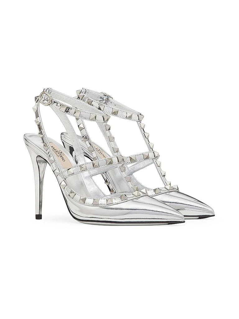 Valentino Rockstud Mirror-Effect Pumps With Matching Straps And Studs 2