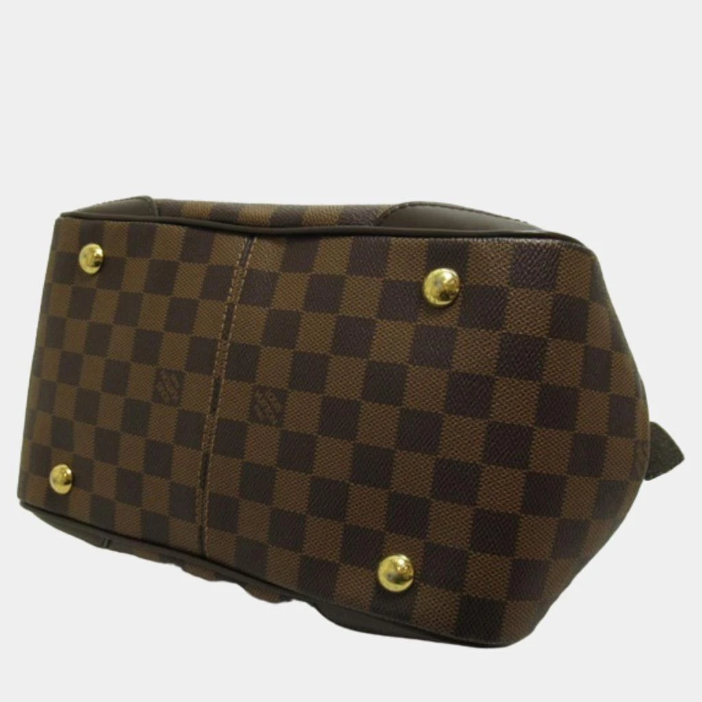 Louis Vuitton Louis Vuitton Brown Canvas Damier Ebene Verona PM  Shoulder Bag 4