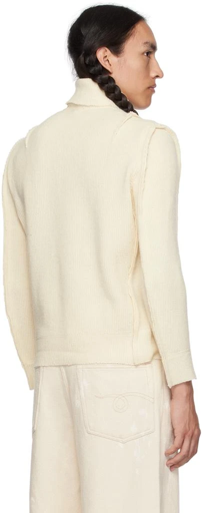 R13 Off-White Flat Sleeve Turtleneck 3