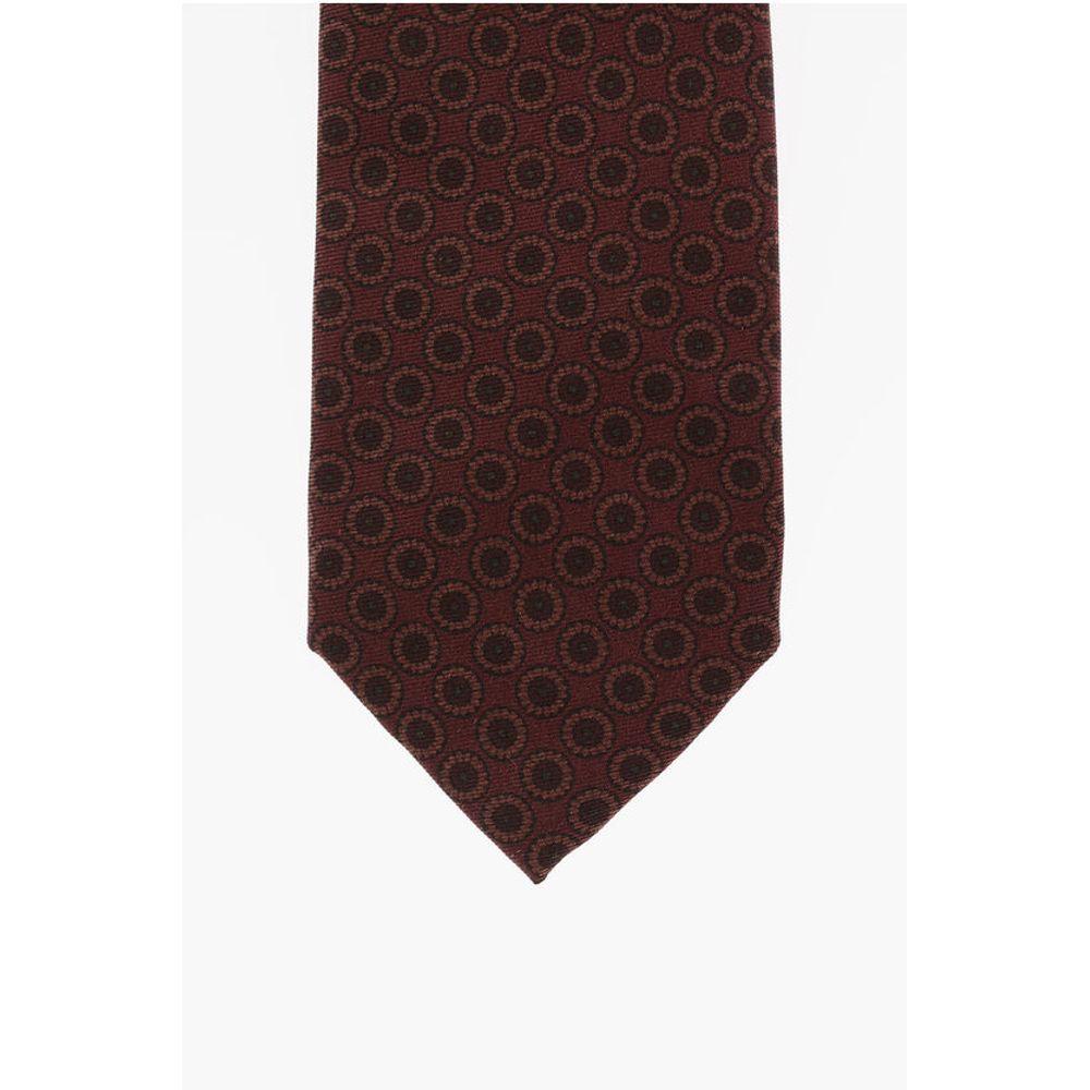 Corneliani Silk Tie with Men's Motif