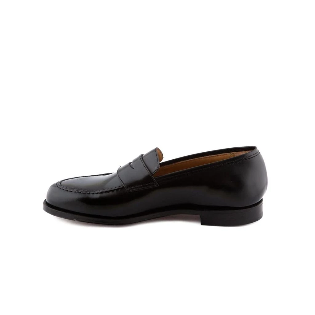 Crockett & Jones Boston Black Cavalry Polished Calf Penny Loafer 4