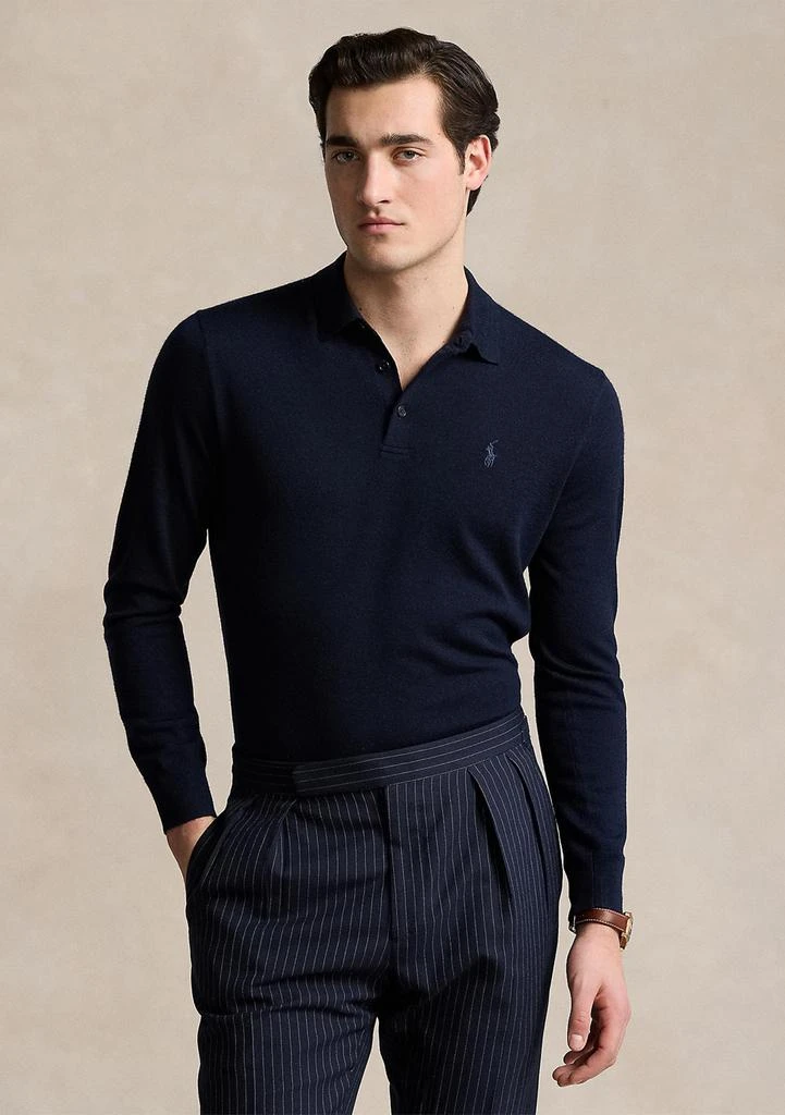 Ralph Lauren Wool Polo-Collar Sweater