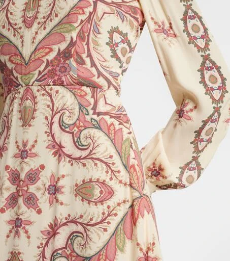 ETRO Cutout printed midi dress 6