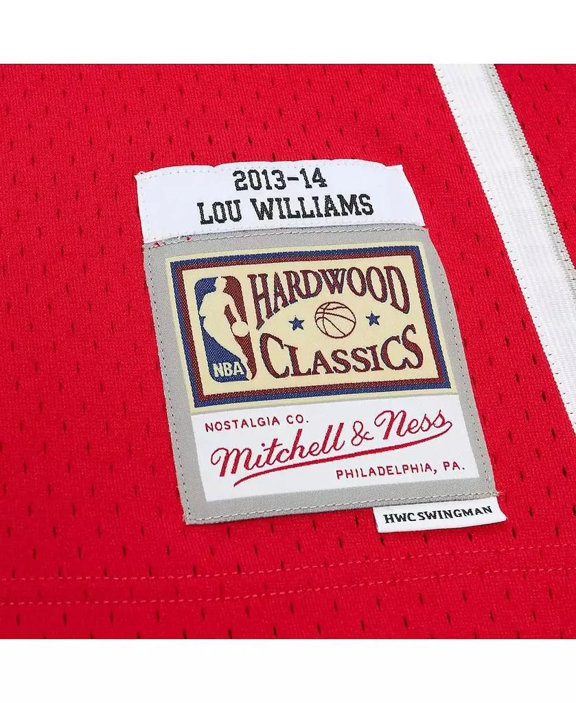 Mitchell & Ness Men's Lou Williams Red Atlanta Hawks Hardwood Classics Swingman Jersey 4