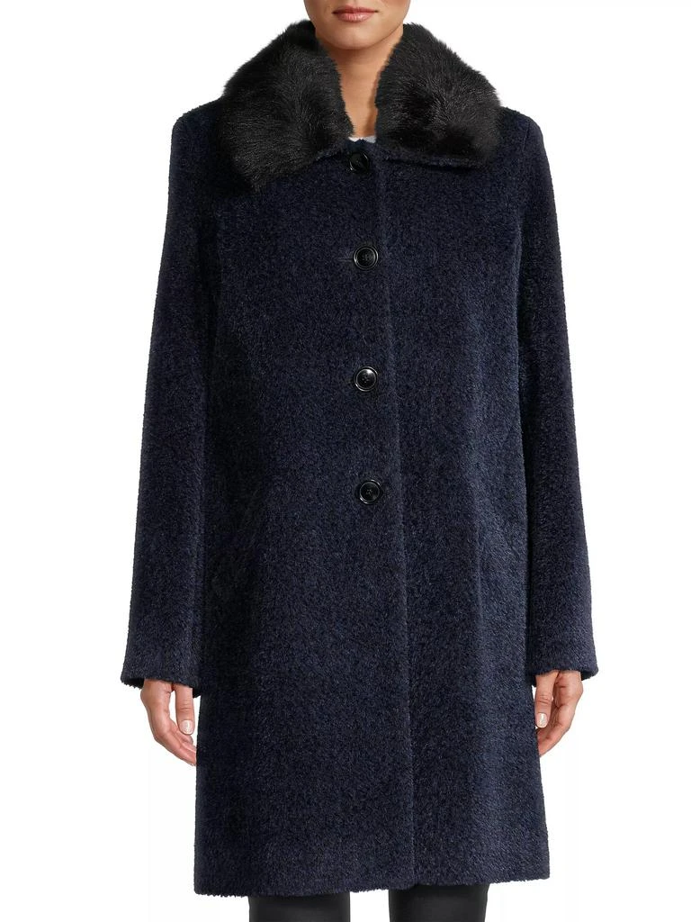 Sofia Cashmere Toscana Shearling Collar Coat 3