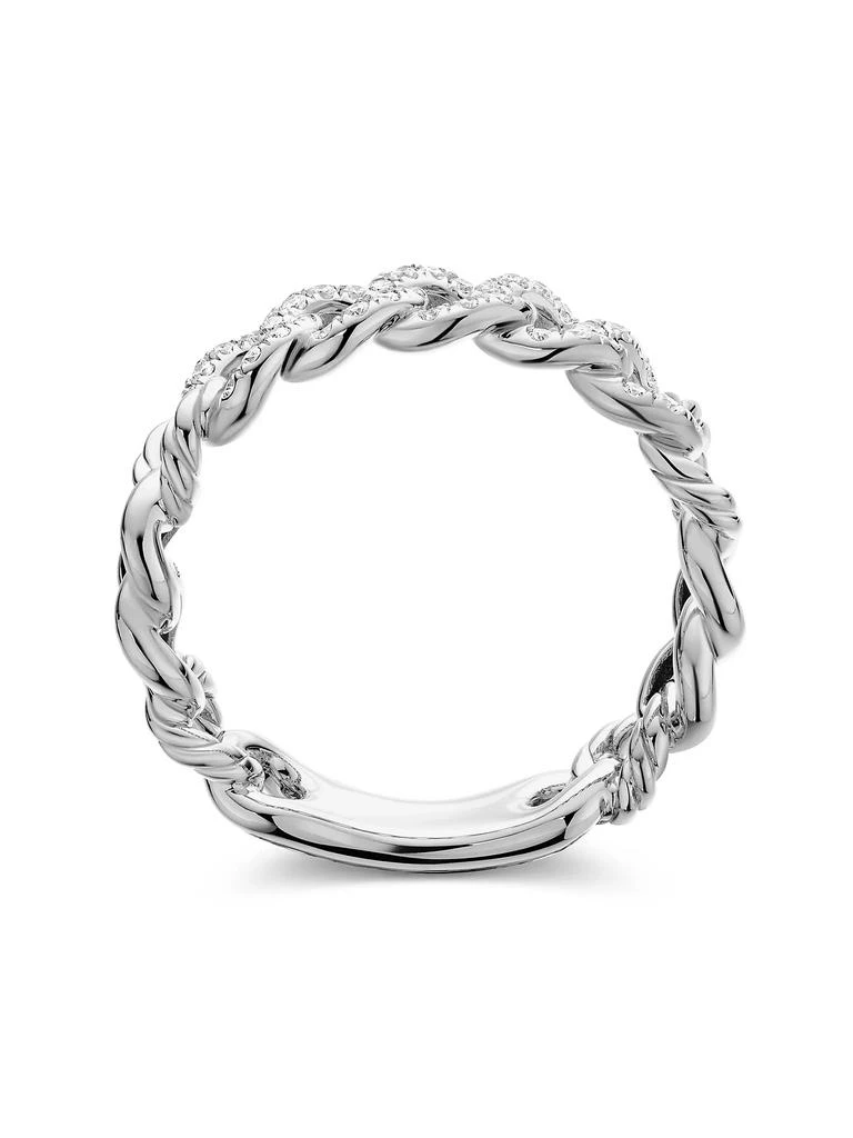 David Yurman Belmont® Curb Link Band Ring with Pavé Diamonds 4
