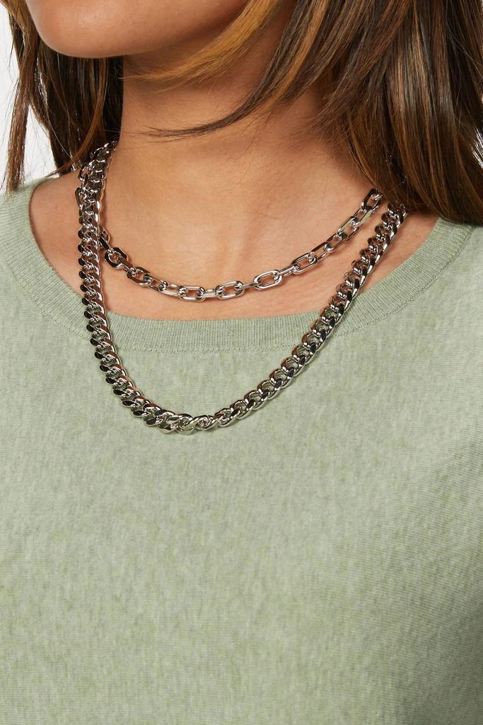 eklexic Cash Necklace In Silver 2