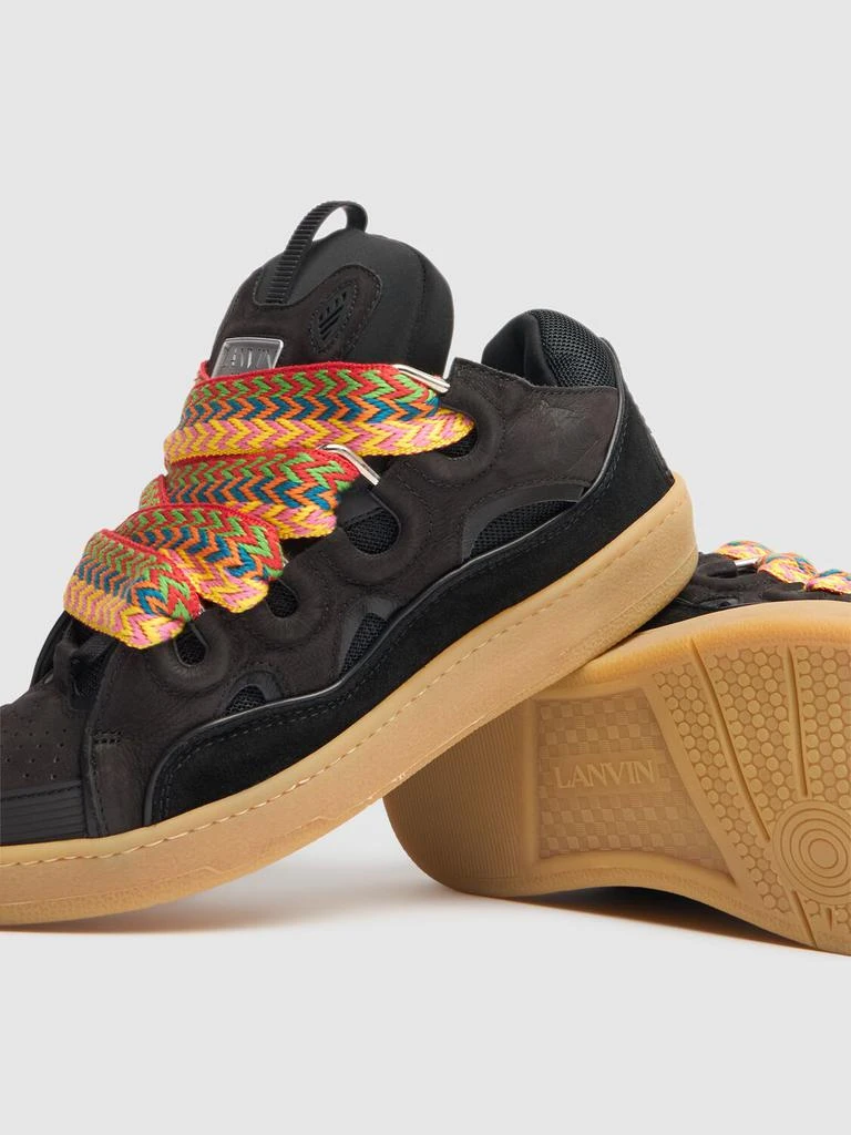 Lanvin Curb Leather Sneakers 4