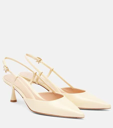 Gianvito Rossi Ascent 55 leather slingback pumps 1