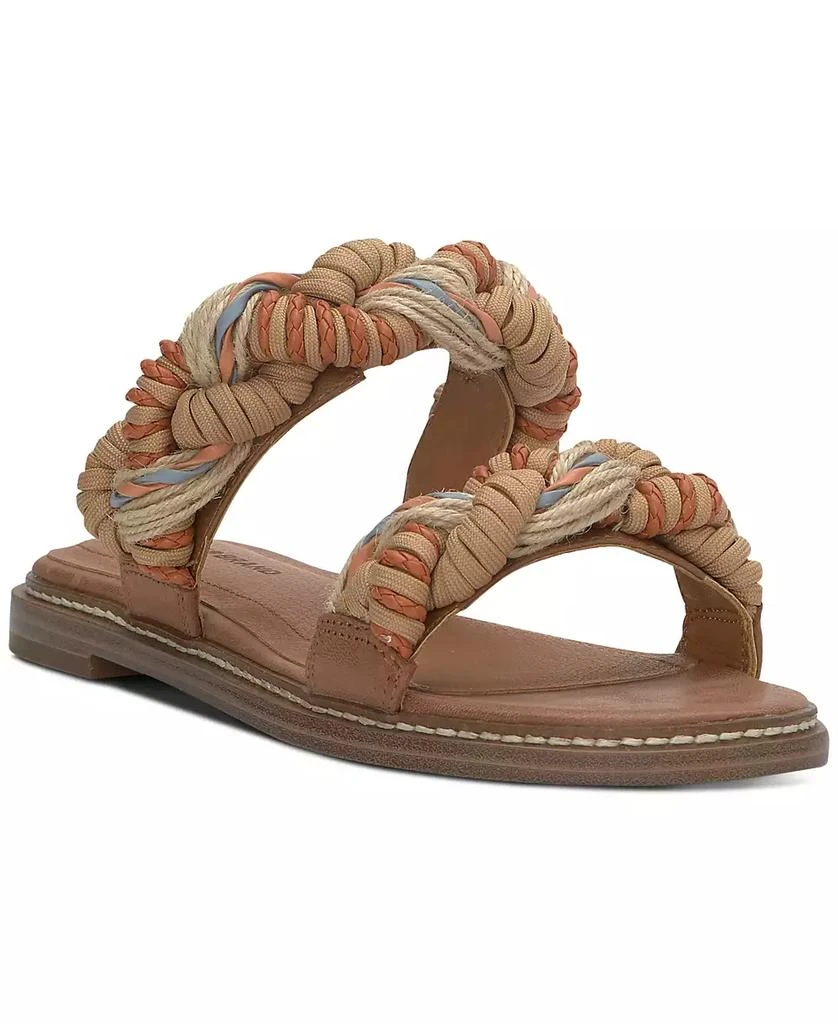 Lucky Brand Women's Kabrina Braided Flat Slide Sandals 1