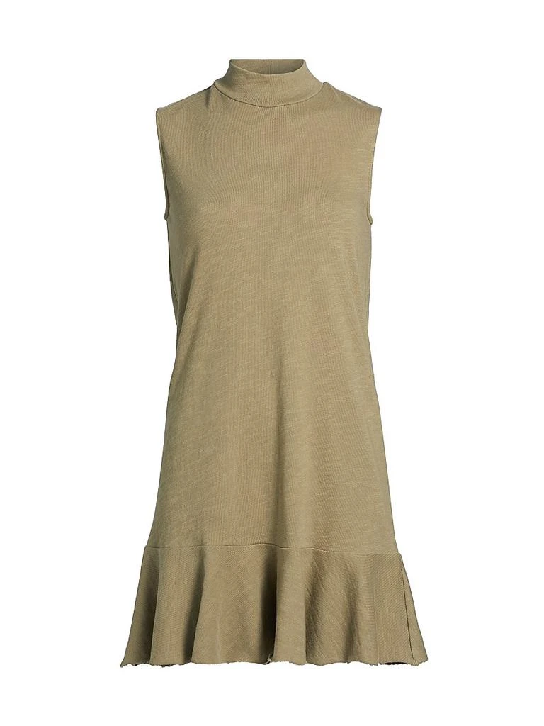 ATM Anthony Thomas Melillo Cotton Jersey Mock Turtleneck Minidress 1