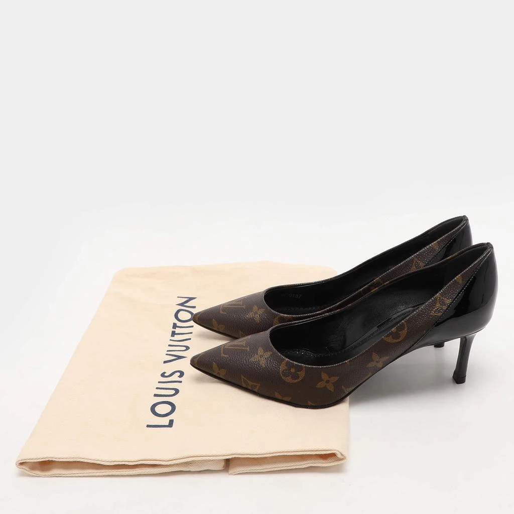 Louis Vuitton Louis Vuitton Monogram Canvas And Patent Leather Cherie Pumps Size 36.5 9