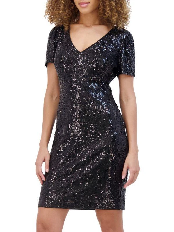 Kensie Sequin Mini Sheath Dress 3