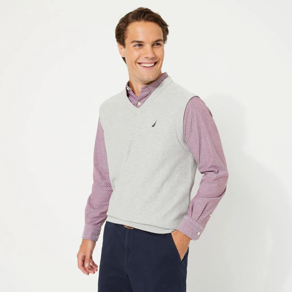 Nautica Mens Big & Tall Navtech V-Neck Sweater Vest 1