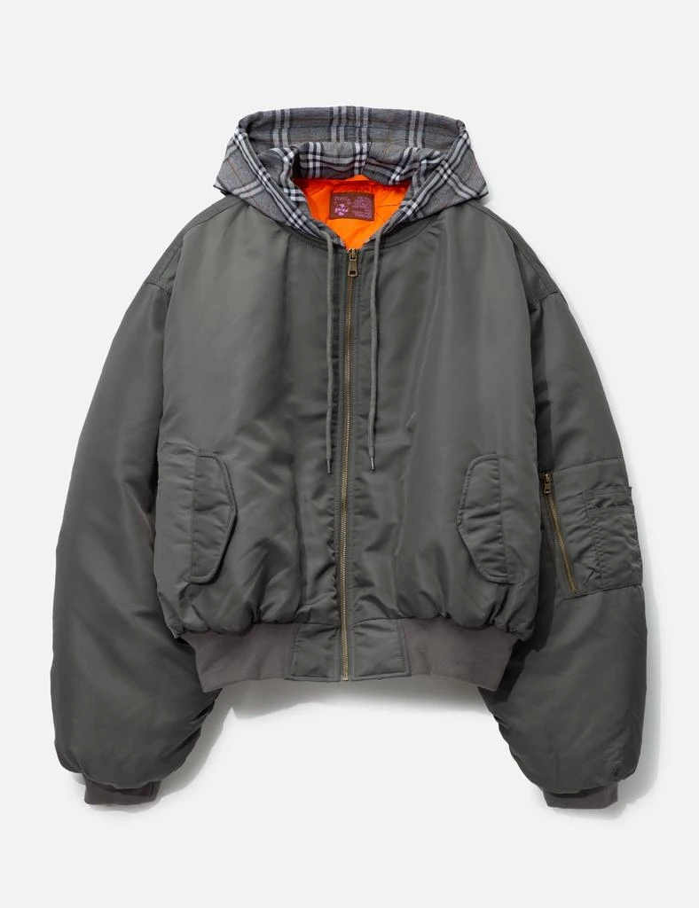 Praying Bomber W Plaid Hood 1