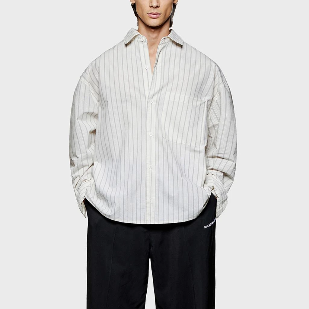 MKI Miyuki Zoku MIYUKI ZOKU Box Cottton-Seersucker Dress Shirt 3