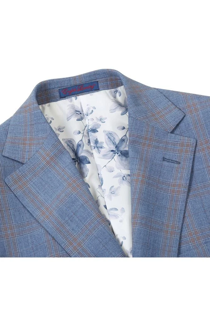 English Laundry Plaid Blue Mélange Suit 4