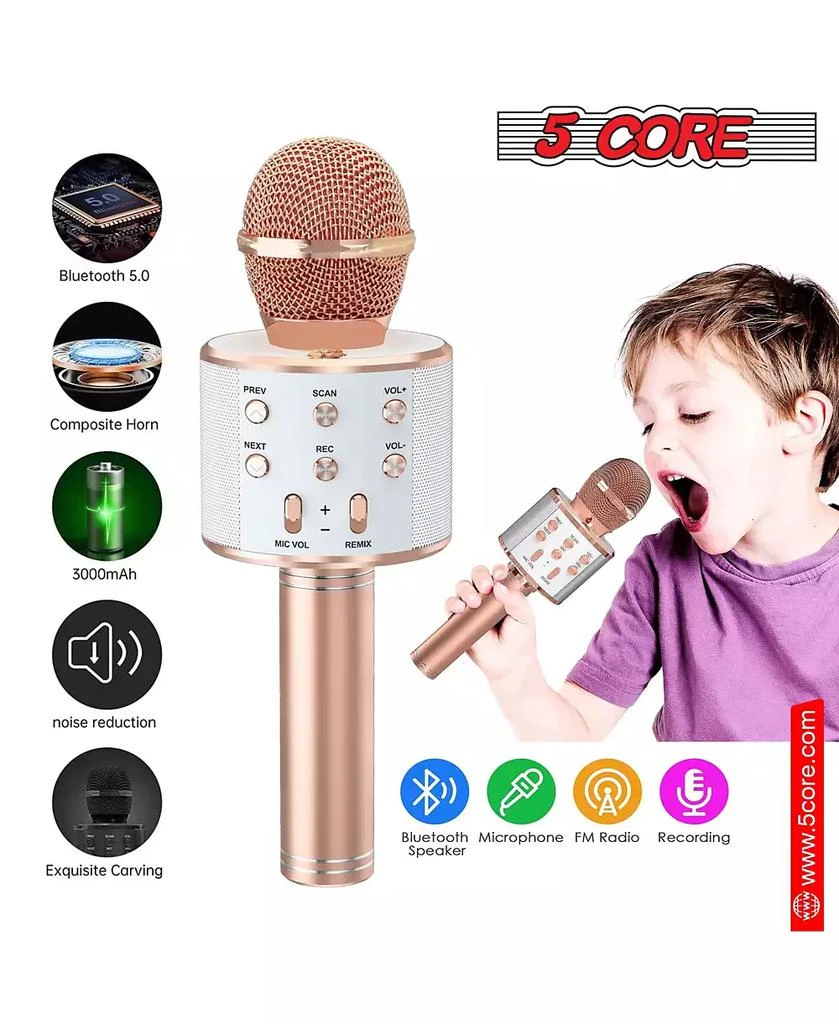 5 Core Microphone Wireless Karaoke Mic With Speaker 3 in 1 Portable ...