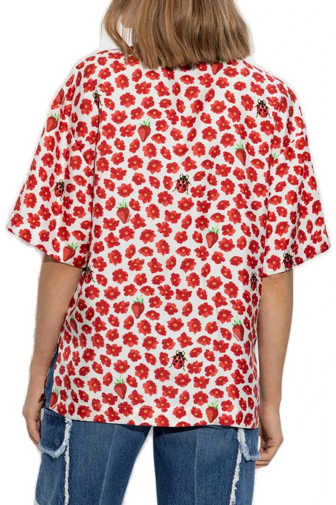Versace Versace Floral-Printed Short-Sleeved Shirt 3