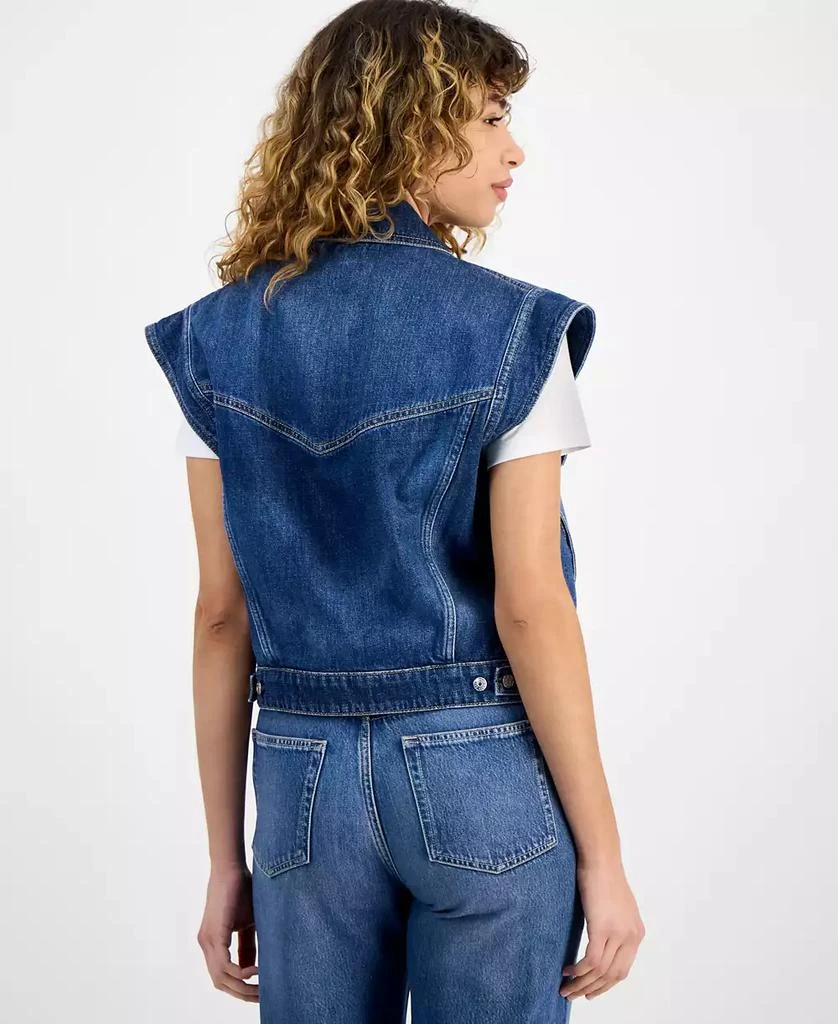 Hugo Boss Women's Extended-Shoulder Denim Vest 4
