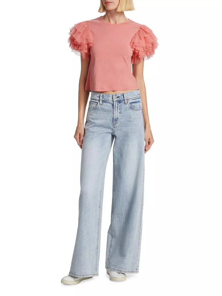Alice + Olivia Trish Mid-Rise Stretch Baggy Jeans 2