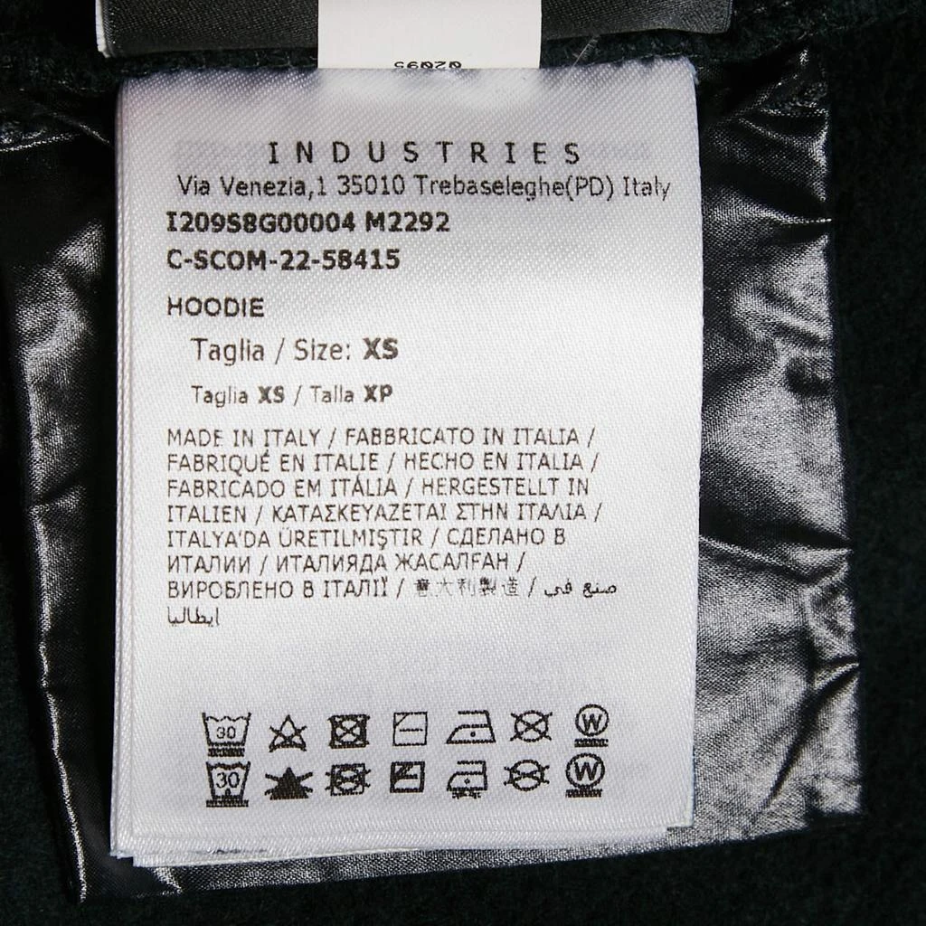 Moncler Moncler x Adidas Black Cotton Knit Puffer Trim Hoodie XS 8