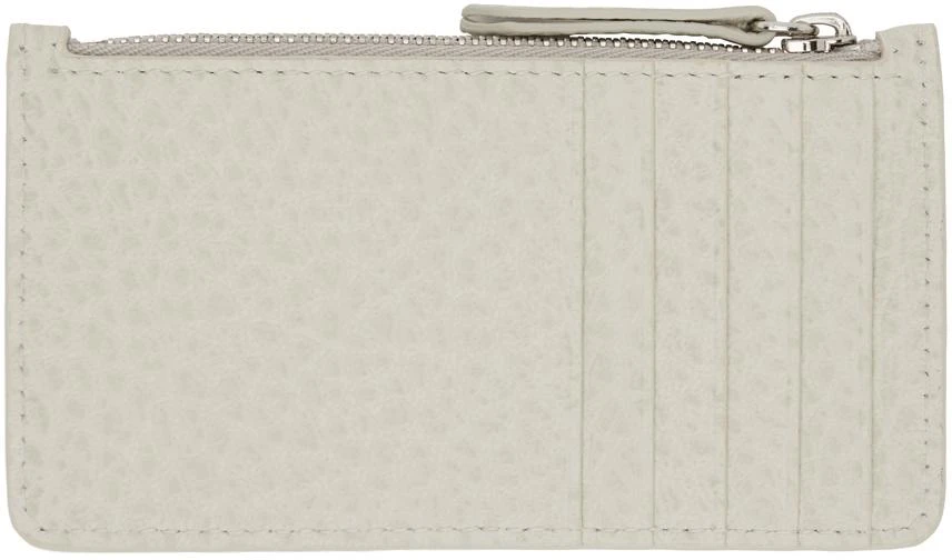 MAISON MARGIELA Gray Four Stitches Card Holder 2