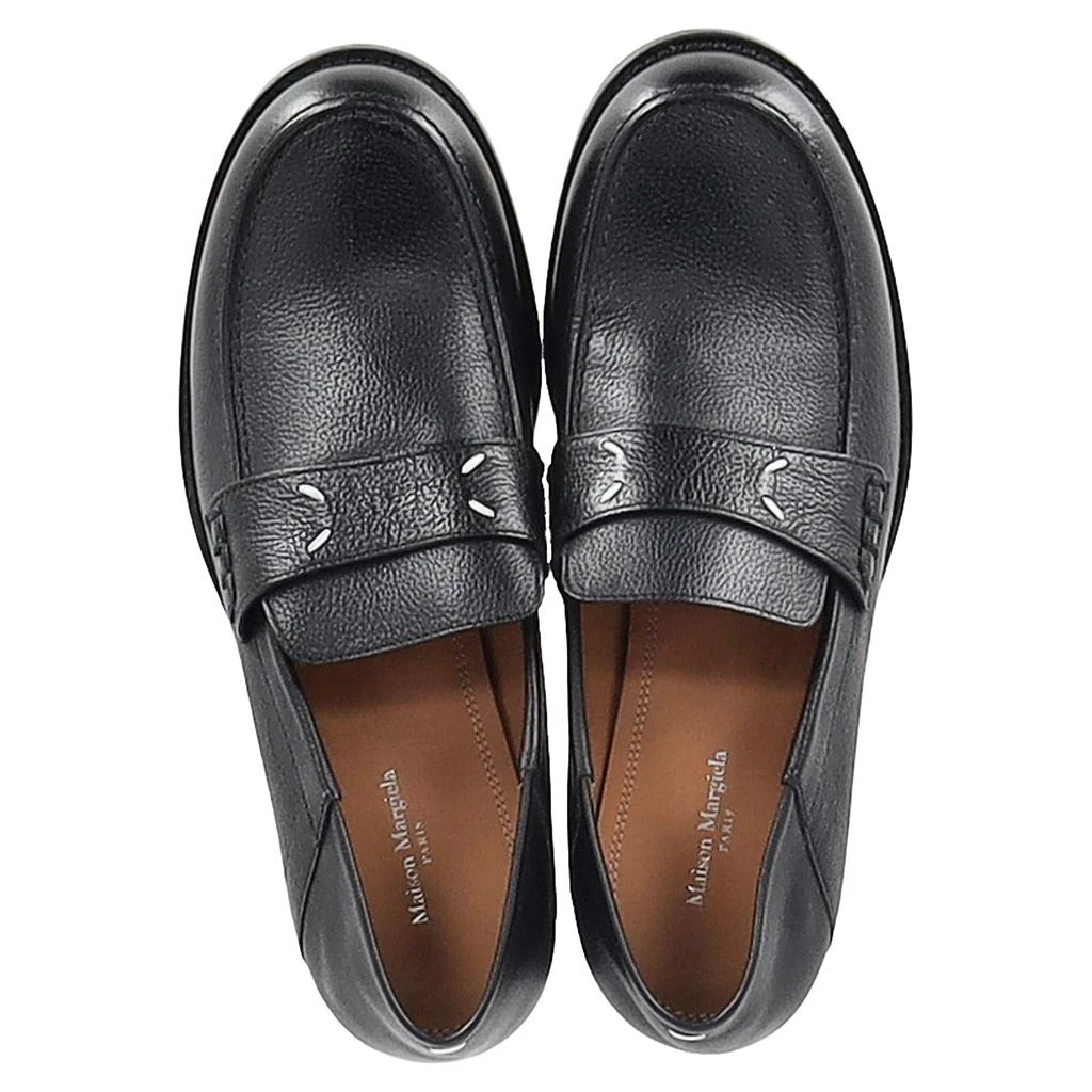 MAISON MARGIELA 4-Stitch Loafers in Black Leather 3