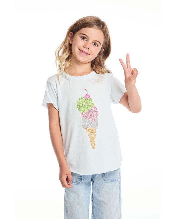 Chaser Girls' Glitter Ice Cream Tee - Big Kid