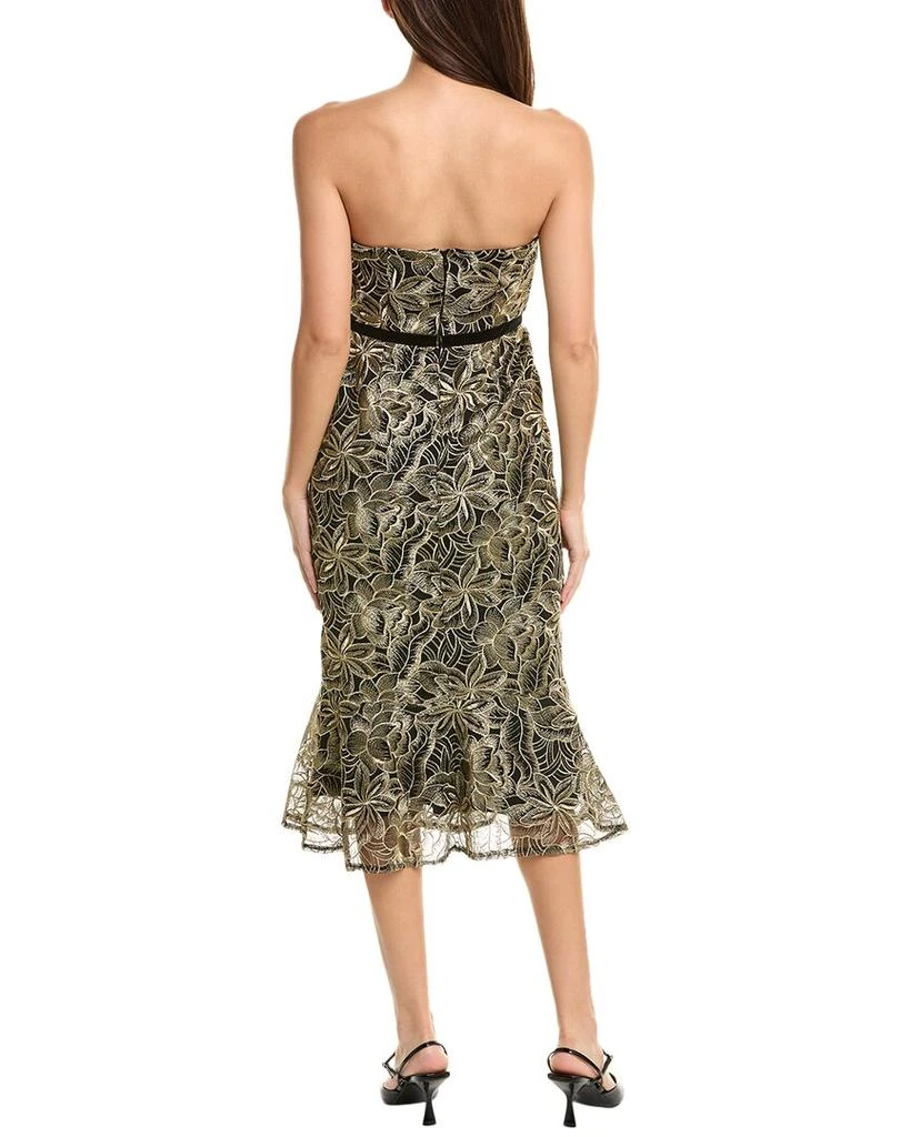 white christmas dresses Sam Edelman 02S658 - Tea-Length Chiffon A-Line Dress main image 1